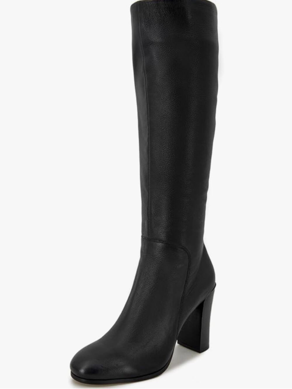 Kenneth Cole Classic Leather Black Knee-High Women's Boots size 9 New High Heel